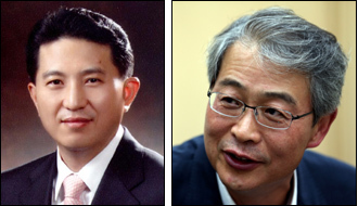 임영록(좌부터/금융인/KB금융지주사장),임종룡(금융인/전정무직공무원/NH농협금융지주회장)
우리투자증권 인수를 둘러싼 본격적인 경쟁 레이스가 시작됐다. 시장에서 가장 강력한 인수 후보자로 거론되는 KB금융지주에 이어 NH농협금융지주도 인수의사를 공식화하고 나섰다.