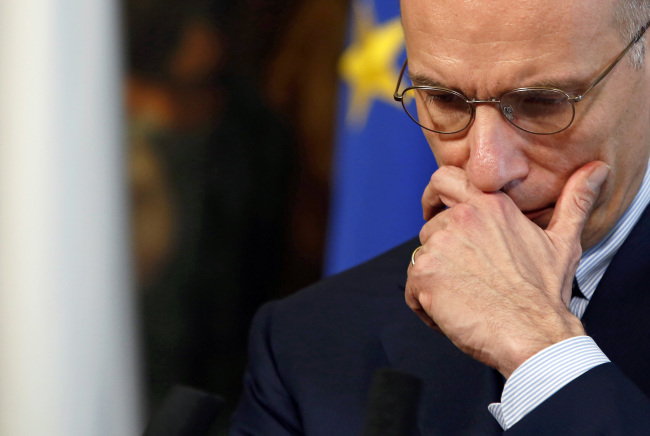 Italian Prime Minister Enrico Letta.   Bloomberg