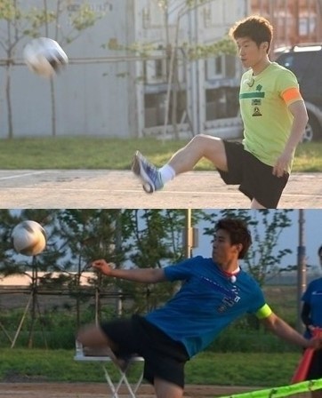 박지성(위부터/축구선수/퀸즈파크레인저스FC),구자철(축구선수/FC아우크스부르크)
7일 방송된 SBS ‘일요일이 좋다-런닝맨’(이하 런닝맨)에서는 박지성 구자철을 비롯해 에프엑스 설리 등이 게스트로 출연한 가운데 ‘캡틴의 귀환’ 편이 그려졌다.