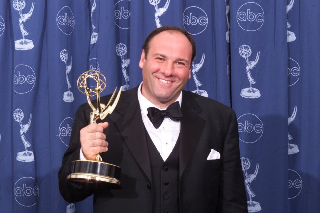 James Gandolfini backstage at the Emmy Awards show at the Shrine Auditorium on Sept. 10, 2000. Gandolfini died on June 19, 2013, at 51.   MCT