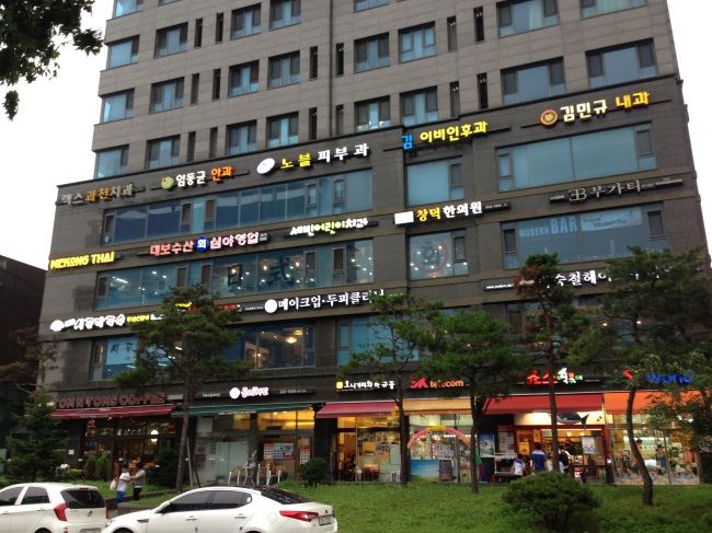 최근 수익형 부동산의 수익률이 저조하지만 우량 임차인을 확보하거나 혼재된 상권을 선택할 경우 상대적으로 높은 수익률을 올릴 수 있다. 사진은 도심의 한 상가건물.
