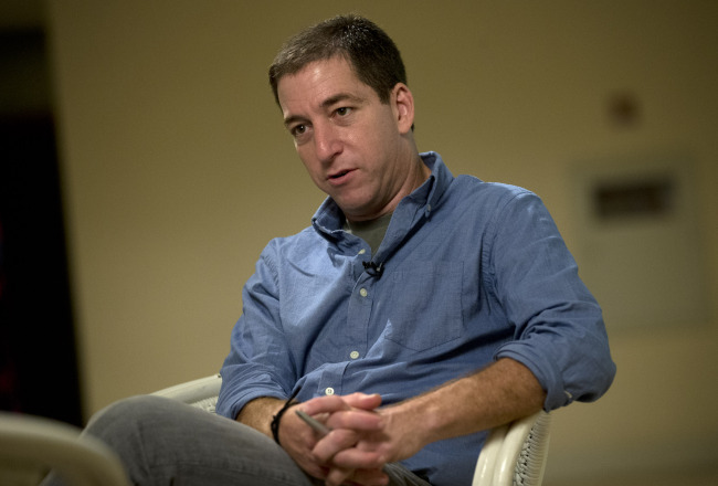 Journalist Glenn Greenwald speaks during an interview in Rio de Janeiro, Brazil, Sunday.   AP-Yonhap News