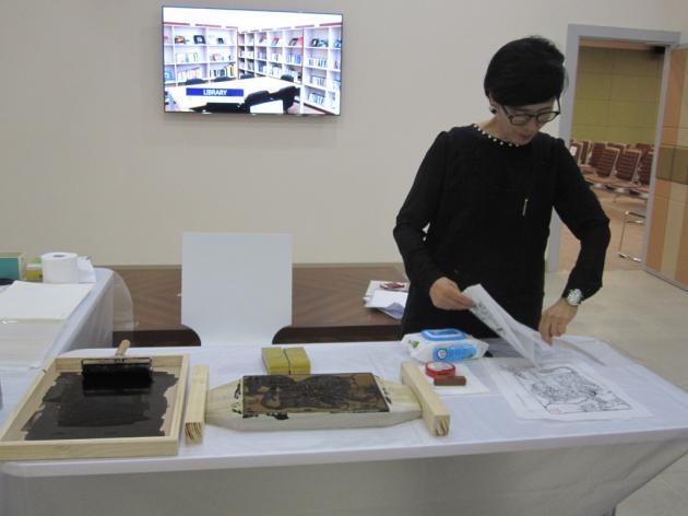 A workshop on hanji art created from handmade mulberry paper.   The Nation