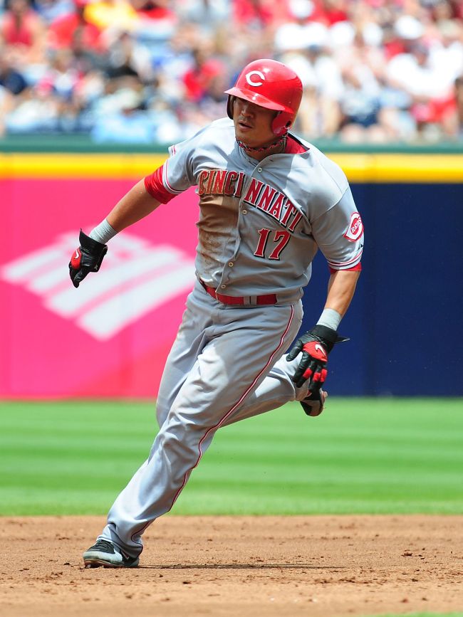 추신수(야구선수/신시내티레즈외야수)
Choo Shin-soo of the Cincinnati Reds rounds the bases against the Atlanta Braves at Turner Field in Atlanta, Georgia, Sunday.    AFP-Yonhap News