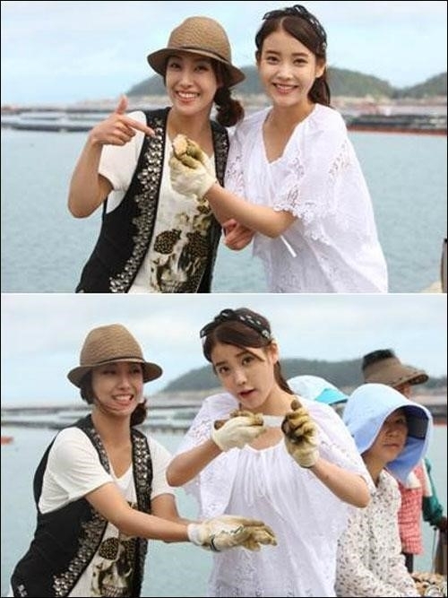 김윤서(탤런트/영화배우),아이유(이지은/가수)
17일 KBS 2TV 주말드라마 ‘최고다 이순신’제작사 측은 지난 14일 방송분의 현장 뒷이야기를 공개했다.