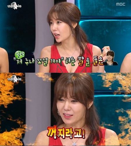 안선영(탤런트/전개그우먼)
방송인 안선영이 띠동갑인 88년생 아이돌에게 대시를 받은 적이 있다고 고백했다.