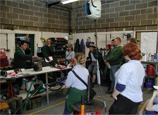 Participants attend an educational program offered by Britain’s Royal Horticultural Society.  KFS