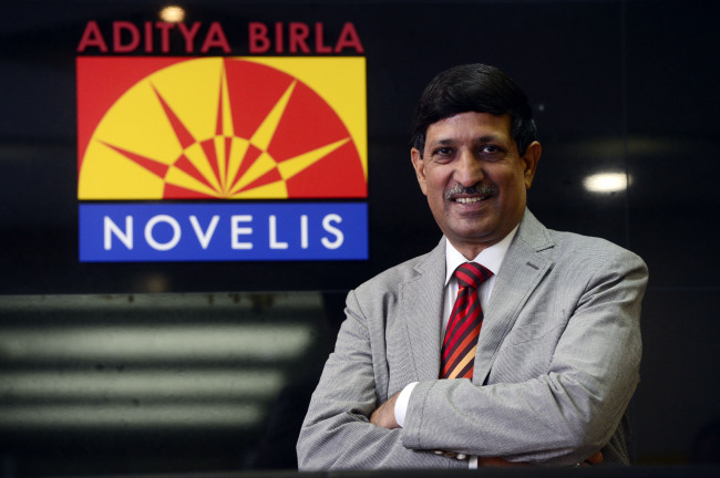 Shashi Maudgal, president of Novelis Asia, poses at the company’s Asian headquarters in Seoul.   Park Hae-mook/The Korea Herald