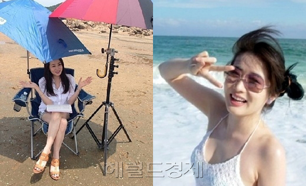 최정원(탤런트/영화배우)
최정원은 23일 자신의 미투데이에 “감독님의 센스”라는 글과 함께 사진을 공개했다. 사진에는 우산으로 만든 간이 파라솔 아래 최정원이 대본을 편 채로 환하게 미소짓는 모습이 담겨 있다. 특히 최정원의 백옥처럼 뽀얀 피부와 여전한 동안 미모가 눈길을 끈다