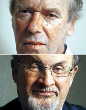 (from top) Martin Amis, Salman Rushdie (AP-Yonhap News)