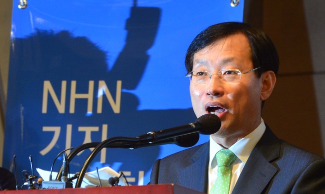 NHN CEO Kim Sang-hun.
Lee Sang-sub/The Korea Herald