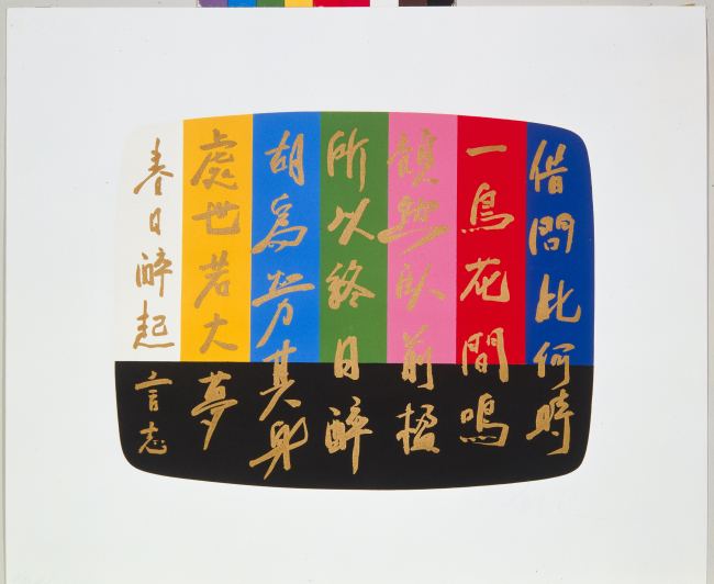 “Lee Taebaeck Captivated in Color” by Nam June Paik.    MMCA