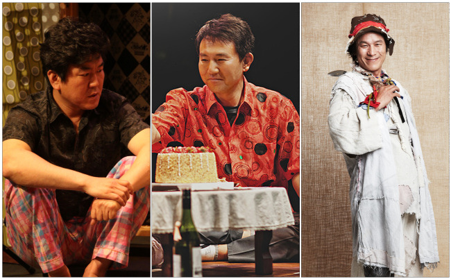 윤제문(연극배우/영화배우),손병호(영화배우/연극배우),김뢰하(영화배우)
장인이 도구 탓하지 않고, 명필은 붓을 가리지 않는다고 했던가. TV, 스크린에서 명품 연기로 사랑받아 온 연기파 배우 윤제문(43), 손병호(51), 김뢰하(48) 등 3명이 고향인 좁은 소극장 무대로 돌아와 여름철 관객의 가슴을 덥히고 있다. 관객의 입에서 “역시! 이래서 명품배우구나”는 소리가 절로 나오게 무대에서 힘있는 연기를 보여주고 있다.