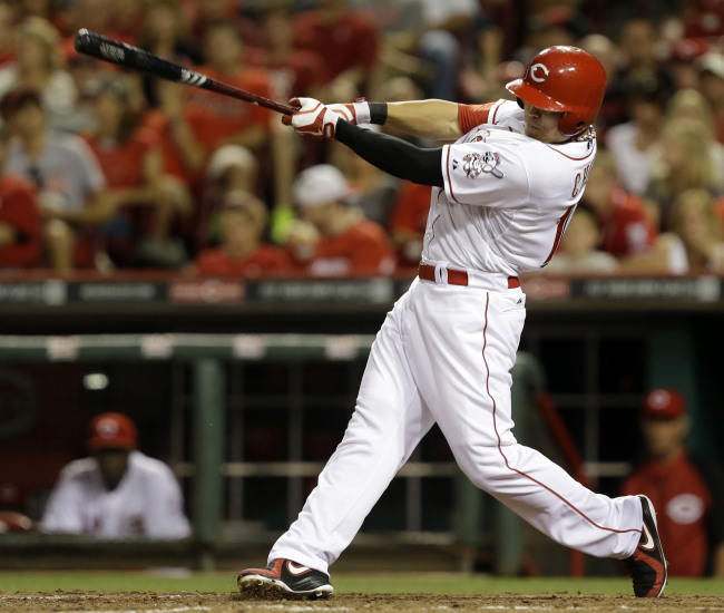 추신수(야구선수/신시내티레즈외야수)
<YONHAP PHOTO-0377> Cincinnati Reds' Shin-Soo Choo hits a two-run home run off St. Louis Cardinals relief pitcher Michael Blazek in the eighth inning of a baseball game, Saturday, Aug. 3, 2013, in Cincinnati. Cincinnati won 8-3. (AP Photo/Al Behrman)/2013-08-04 11:55:29/ <저작권자 ⓒ 1980-2013 ㈜연합뉴스. 무단 전재 재배포 금지.>
Reds center fielder Choo Shin-soo hits a two-run home run in the eighth inning on Saturday. It was his 15th of the season.   AP-Yonhap News