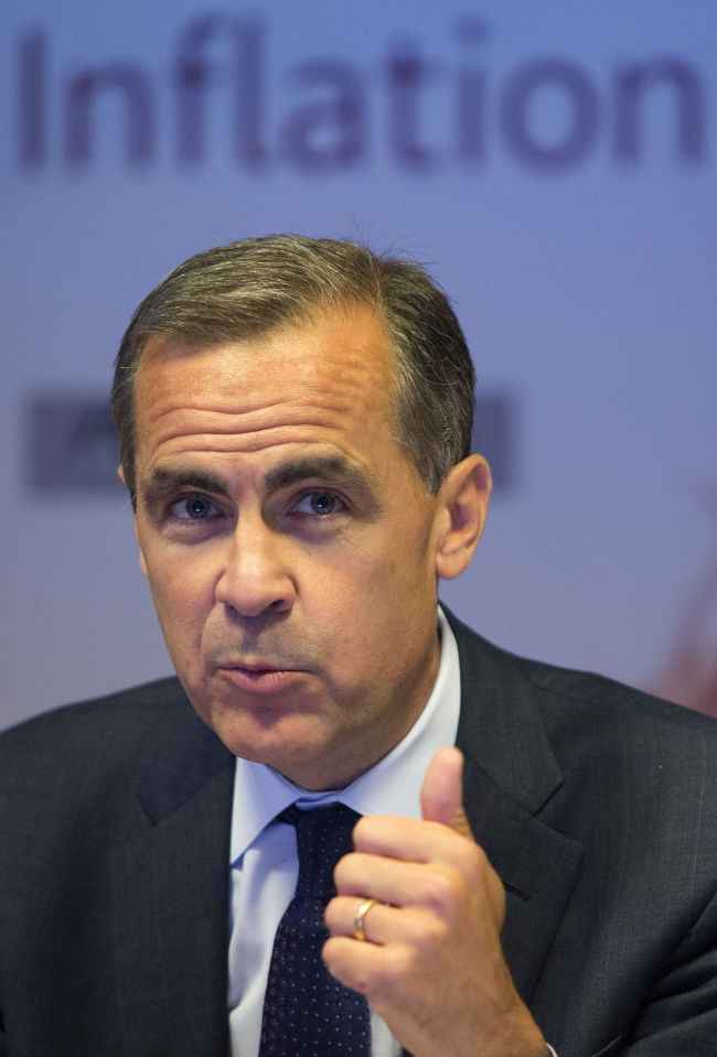 Bank of England Gov. Mark Carney.  AP-Yonhap News