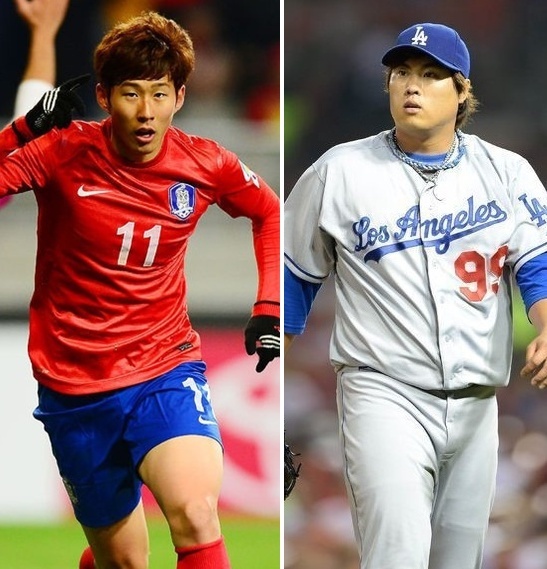 손흥민(축구선수/TSV바이엘04레버쿠젠포워드),류현진(야구선수/LA다저스투수)
열대야보다 더 무서운 ‘불면의 밤’ 고객이 찾아왔다. ‘손세이셔널’ 손흥민(21·레버쿠젠)이 새 옷을 갈아입고 정규리그 개막전부터 골 폭죽을 터뜨리면서 스포츠 팬들의 잠못드는 밤은 시작됐다.