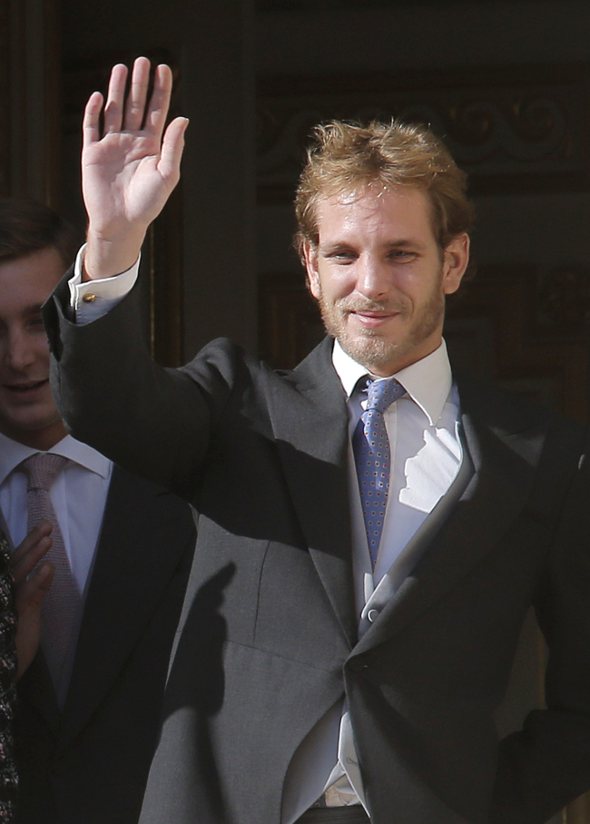 안드레아카시라기(AndreaCasiraghi/왕가)
MONACO (AFP) ― Andrea Casiraghi, eldest son of Princess Caroline of Monaco, is to marry his Colombian girlfriend on Aug. 31, the royal palace announced Wednesday.