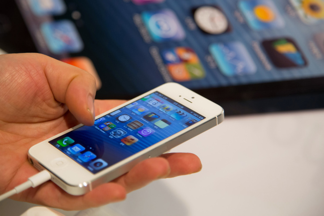 Apple Inc.’s iPhone 5.   Bloomberg