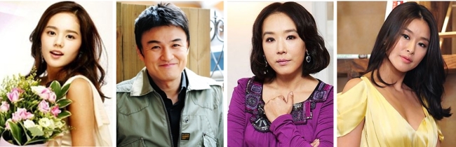 From left: Actress Han Ga-in, actor Park Joong-hoon and actresses Kang Soo-yeon and Ye Ji-won are to attend the upcoming Korea-Turkey Movie Week in Istanbul, Turkey.   Gyeongju World Culture EXPO