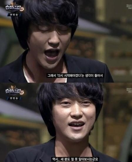 한경일(가수)
가수 한경일이 활동을 중단해야 했던 이유에 대해 밝혔다.
　