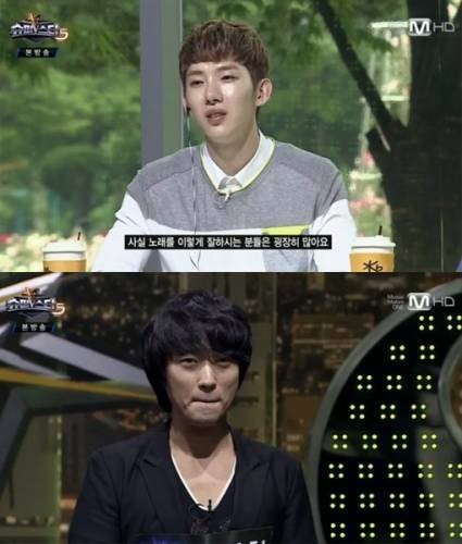 조권(가수/2AM),한경일(가수)
2AM 조권이 선배 한경일을 심사한 일과 관련해 직접 해명했다.