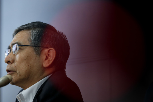 Bank of Japan Gov. Haruhiko Kuroda.   Bloomberg