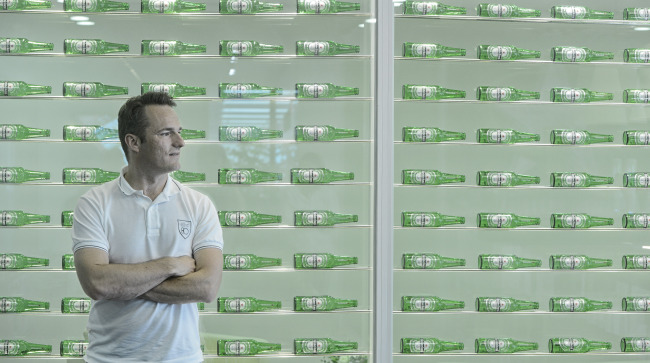 Thom Bartelse, marketing manager of Sensation, poses at the Heineken office in Seoul on Aug. 22.   Park Hae-mook/The Korea Herald