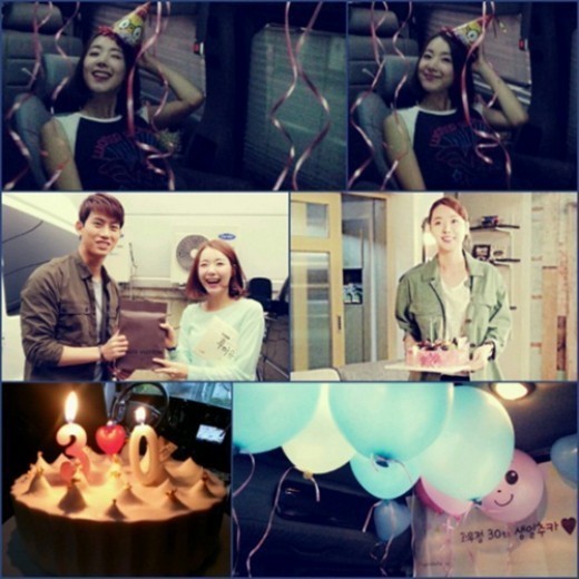 소이현(조우정/탤런트/영화배우),택연(옥택연/가수/탤런트/2PM)
소이현 생일파티 사진이 공개돼 화제를 모으고 있다.