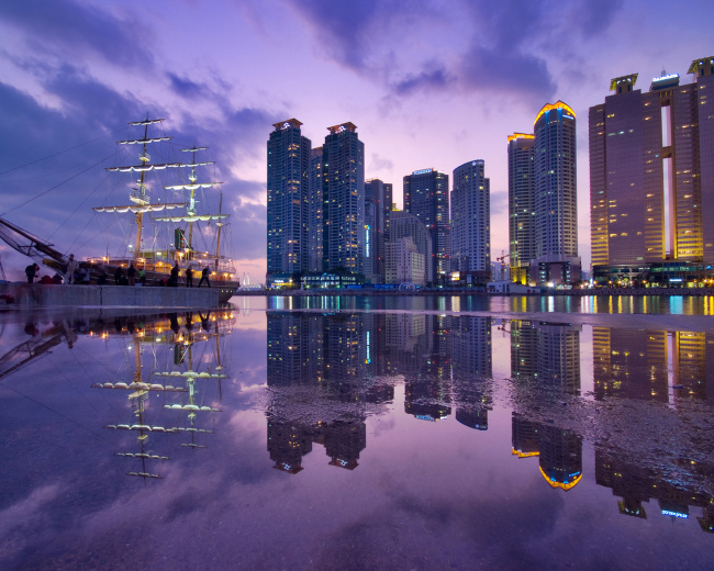 The Haeundae area of Busan (Busan Tourism Organization)