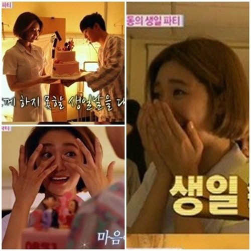 고준희(김은주/탤런트/영화배우),정진운(가수/2AM)
고준희가 가상남편 정진운의 이벤트의 감동의 눈물을 흘렸다.