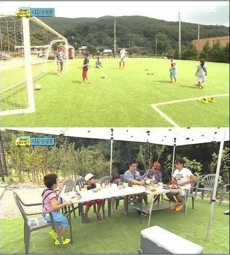 윤후(윤민수아들),김민국(김성주아들),송지아(송종국딸),김성주(MC/전아나운서),윤민수(가수/음악PD/바이브와이후엔터프라이즈대표),송종국(스포츠해설가/전축구선수/MBC해설위원)
전 국가대표 축구선수 송종국이 ‘아빠! 어디가?’에서 축구교실을 공개하면서 이에 대한 시청자의 관심이 폭발하고 있다.