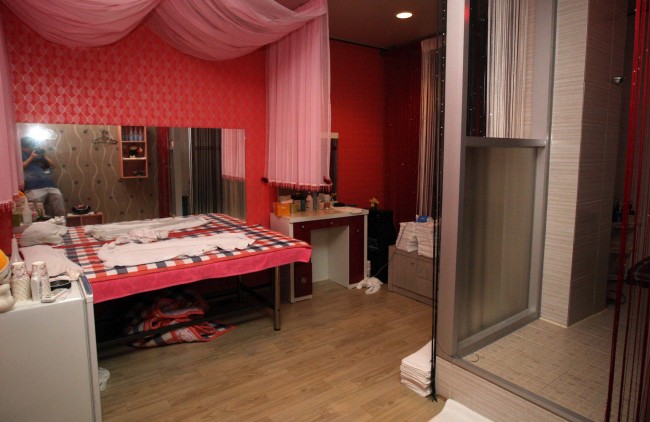 This massage parlor doubles as a brothel in Cheonan, South Chungcheong Province.   Korea Herald file photo