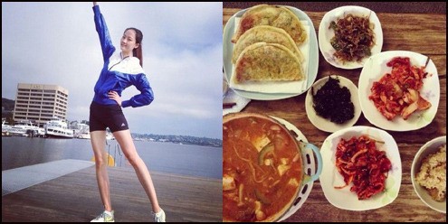 혜박(모델)
모델 혜박이 아침운동 인증샷에 이어 저녁밥상도 공개했다.
　