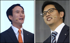 조현범(기업인/한국타이어본부장사장),박세창(기업인/금호타이어부사장)
타이어업계의 젊은 3세가 속속 전면에 등장하고 있다. 이명박 전 대통령의 사위로 취임 이후 활동을 자제했던 조현범(41) 한국타이어 사장까지 공식석상에 나오면서 박세창(38) 금호타이어 부사장과 함께 3세가 타이어업계를 전두지휘하는 모양새이다.