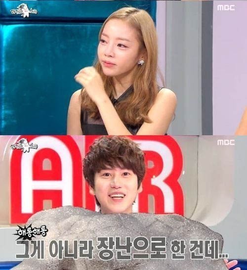 규현(조규현/가수/뮤지컬배우/슈퍼주니어/에스엠더발라드/슈퍼주니어-M),구하라(가수/탤런트/카라)
걸그룹 카라 멤버 구하라가 태도논란에 휩싸였다.