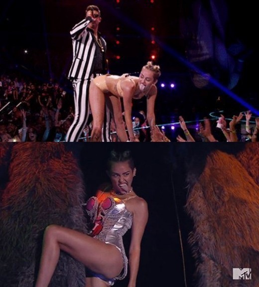 로빈시크(RobinThicke/가수),마일리사이러스(MileyCyrus/영화배우/가수)
마일리 사이러스가 연인 리암 헴스워스와 결별 위기에 처한 것으로 알려지면서, 불화의 씨앗이 된 사이러스의 ‘19금’ 퍼포먼스에 다시 눈길이 쏠리고 있다.