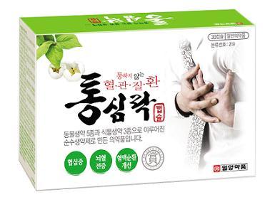 일양약품(대표 김동연)의 한방생약 ‘통심락(通心絡)’은 한방과학의 차별화된 효과가 입증된 순수 생약제제다. 식생활형태 변화와 스트레스, 과도한 운동중독으로 인한 심혈관질환을 앓고 있는 현대인들에게 적합한 치료제다.