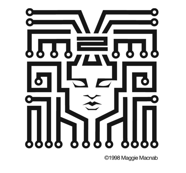 매기 맥냅(Maggie Macnab)은 글로벌톱의 그래픽 디자이너다. 그는 자연에 대한 열정과 디자인에 대한 사랑, 그리고 창의적인 문제 해결 능력을 바탕으로 1980년대부터 창의력 넘치는 아이콘 로고와 그래픽 디자인을 해 왔다.