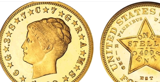 4달러 가치의 금화, 150만달러에 팔릴까?
　미국에서는 지난 1879~1880년 사이 국제적 통화 용도의 금화 ‘스텔라’가 실험적으로 주조된 적이 있다.