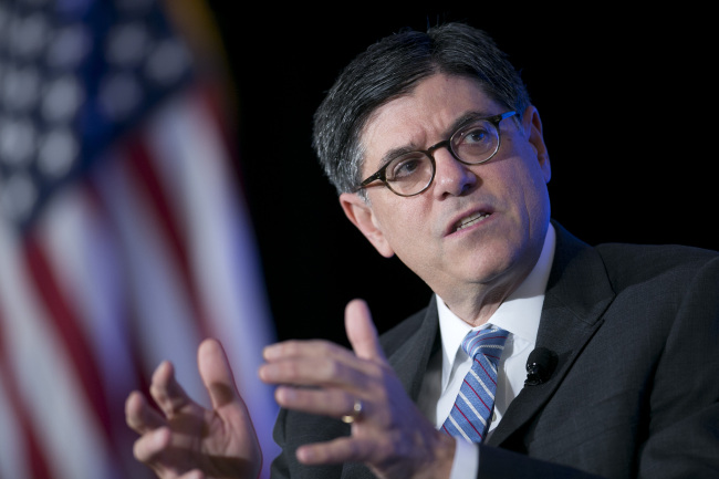 U.S. Treasury Secretary Jacob J. Lew.   Bloomberg