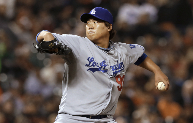 류현진(야구선수/LA다저스투수)
Ryu Hyun-jin of the Los Angeles Dodgers earned his 14th win of the season against the San Francisco Giants on the road on Tuesday.