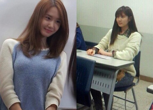 윤아(좌부터/임윤아/가수/탤런트/소녀시대),서현(서주현/가수/소녀시대/소녀시대-태티서)
소녀시대 윤아의 강의실 사진이 화제가 되면서 서현의 파파라치 샷도 눈길을 끌었다.