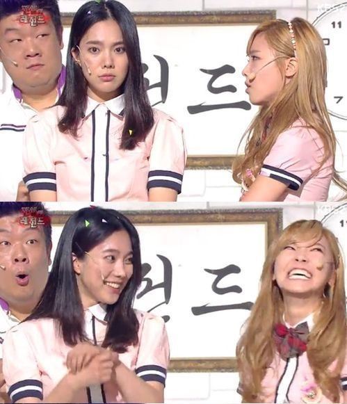김나희(개그우먼)
개그우먼 김나희가 ‘개그콘서트’의 코너 ‘레전드’에서 미모의 전학생으로 등장해 눈길을 끌었다.