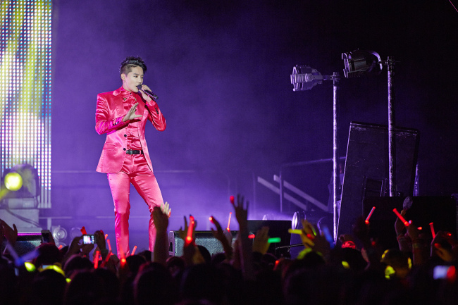 준수(김준수/가수/뮤지컬배우/JYJ)
JYJ member Junsu performs live in “XIA Incredible Concert in Australia” held at the Big Top Sydney on Sept. 28.   (Yonhap News)