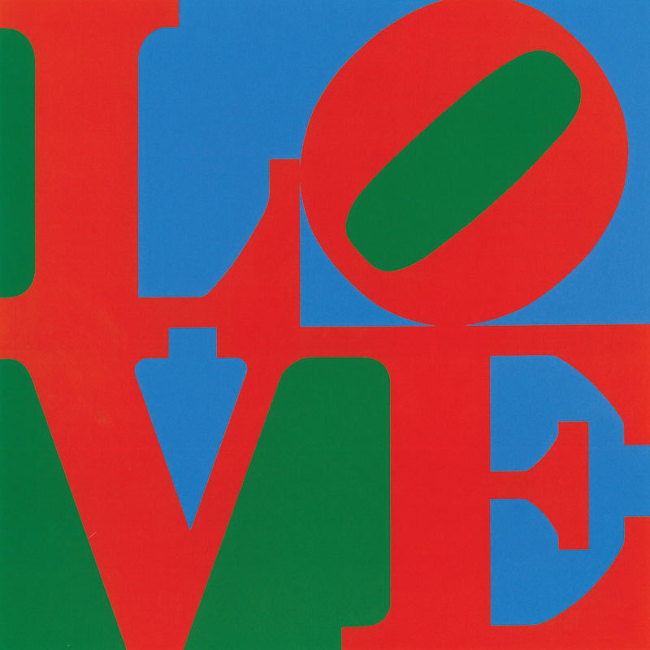 “LOVE” by Robert Indiana.   (Whitney Museum of American Art, New York)