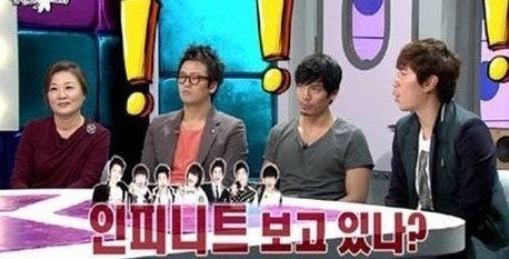 김해숙(좌부터/탤런트/영화배우),김정태(김태욱/영화배우/탤런트),김성오(탤런트/연극배우),이시언(이보연/영화배우/탤런트)
배우 김정태가 과거 아이돌그룹 인피니트를 디스했던 발언에 대해 해명했다.