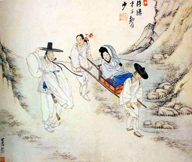 둥실 뜬 보름달이 빛을 발하는 고요한 밤. 인적이 끊긴 담장 아래선 한 쌍의 남녀가 깊은 정(情)을 나누고 있다.