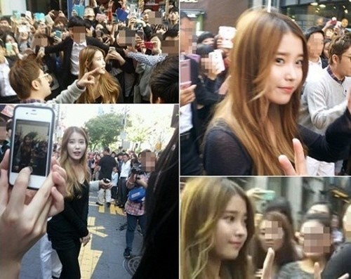 아이유(이지은/가수)
9일 온라인 게시판에는 “명동 아이유 게릴라 데이트 목격담”이라는 내용의 글과 사진들이 누리꾼들의 이목을 끌고 있다. 이날 아이유는 서울 명동에서 KBS2 ‘연예가 중계’ 게릴라 데이트를 촬영한 가운데 촬영 모습이 시민들의 카메라를 통해 공개됐다.