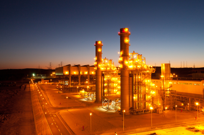 A 373 megawatt power plant in Al Qatrana, Jordan, completed by KEPCO in February 2012