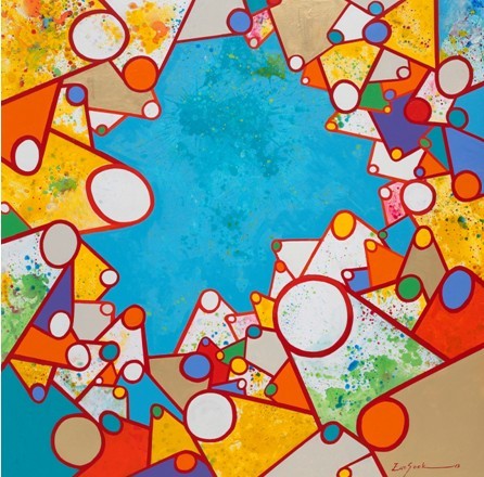 박은숙‘Origin-Harmony’.160x160㎝. 2013